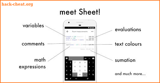 Culo (free) - Calculator + Notepad screenshot