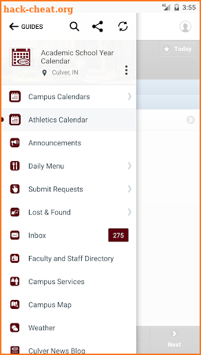 Culver Calendars screenshot