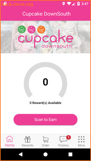 Cupcake DownSouth Rewards screenshot