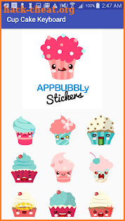 Cupcake Emoji Keyboard Stickers for Gboard screenshot