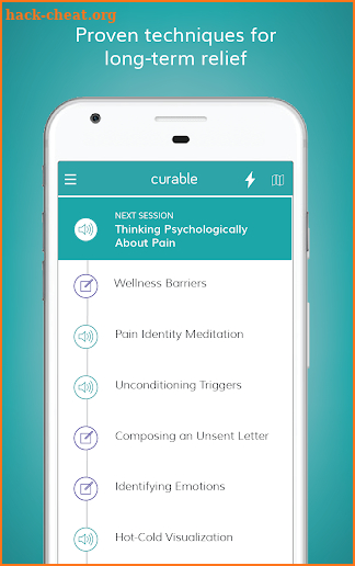 Curable: Back Pain, Migraine & Chronic Pain Relief screenshot