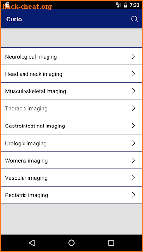 Curio Imaging Referral Aid screenshot