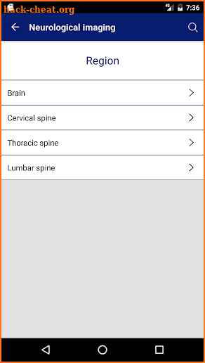 Curio Imaging Referral Aid screenshot