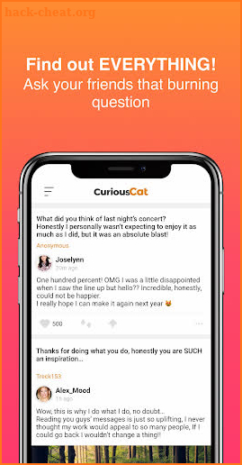 CuriousCat - Anonymous Q&A screenshot