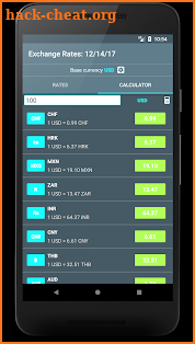 Currencies rates - LIVE screenshot