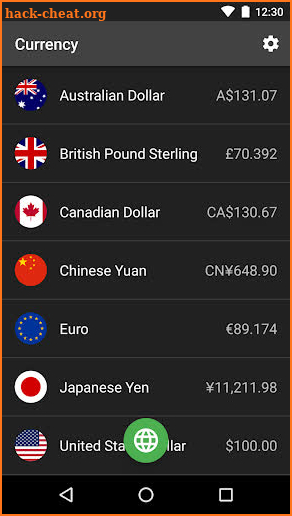 Currency screenshot