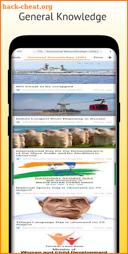 Current Affairs App, General Knowledge Quiz App screenshot