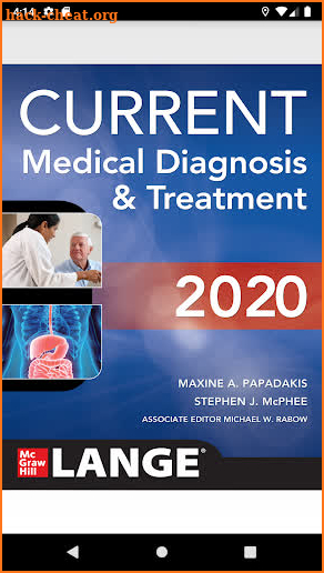 CURRENT Medical Diagnosis and Treatment CMDT 2020 screenshot