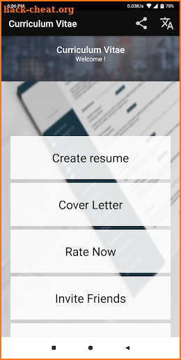 Curriculum vitae App CV Builder Resume CV Maker screenshot