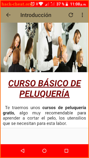 Curso gratis de Peluquería screenshot