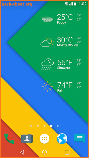 Curv theme for Chronus Weather Icons screenshot