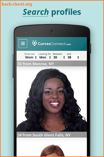 CurvesConnect.com screenshot