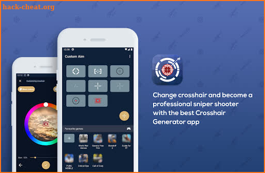 Custom Aim - Crosshair Generator Pro for FPS Games screenshot