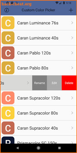 Custom Color Picker: D'Best Artist's Color Picker screenshot