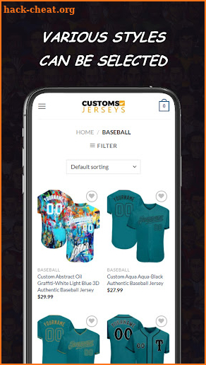 Custom Jerseys screenshot