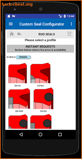 Custom Seal Configurator screenshot