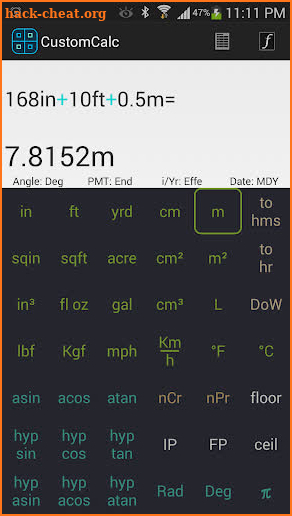 CustomCalc Pro Calculator screenshot