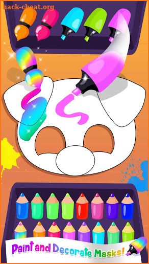 Cute & Tiny DIY Mask Party - Art & Coloring Fun screenshot