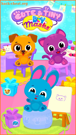 Cute & Tiny DIY Mask Party - Art & Coloring Fun screenshot