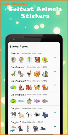 Cute Animals - WAStickerApps screenshot