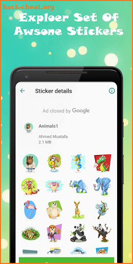 Cute Animals - WAStickerApps screenshot