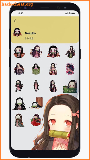 Cute Anime Demon Slayer WaStickerApps screenshot