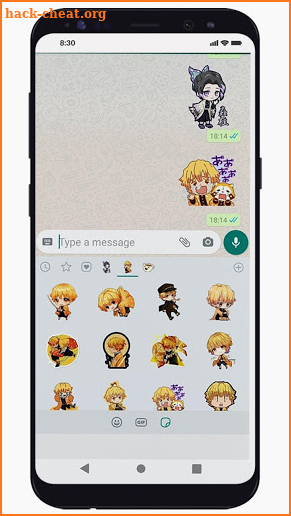 Cute Anime Demon Slayer WaStickerApps screenshot