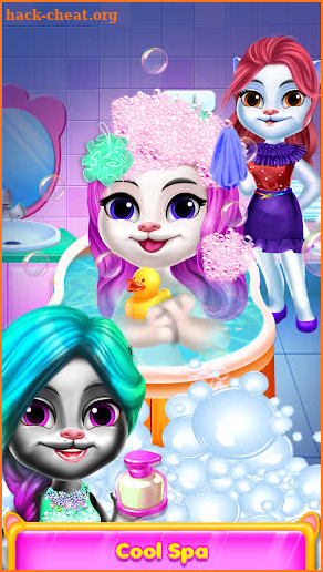 Cute Baby Kitty Hairs Care Triplet Pet Salon screenshot