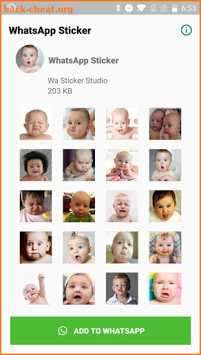 Cute Baby Sticker for WhatsApp Free -WAStickerApps screenshot