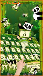 Cute Bamboo Panda Keyboard screenshot