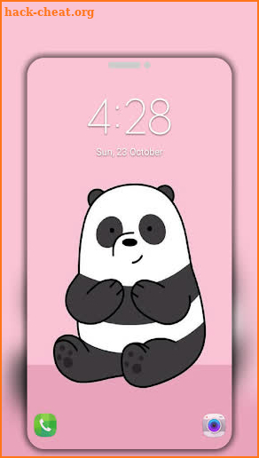 Cute Bear Cartoon Wallpaper HD screenshot