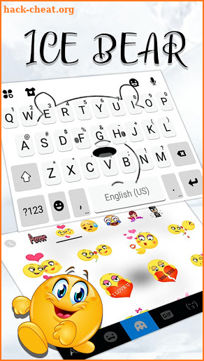 Cute Bear2 Keyboard Theme screenshot