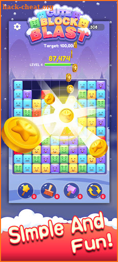 Cute Block Blast - emoji block screenshot