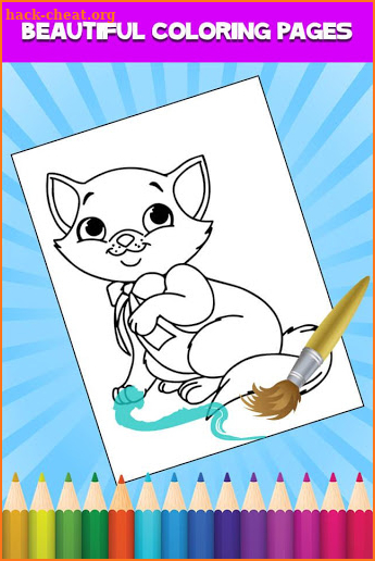 Cute Cat Coloring Book screenshot