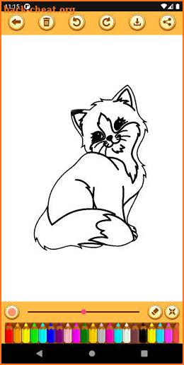 Cute Cat Coloring Pages screenshot