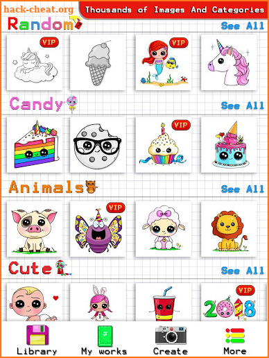 Cute Color By Number Draw Paint Book Art Game screenshot