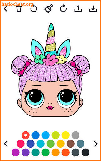 Cute Dolls lol Glitter Coloring Book 👗💖 screenshot