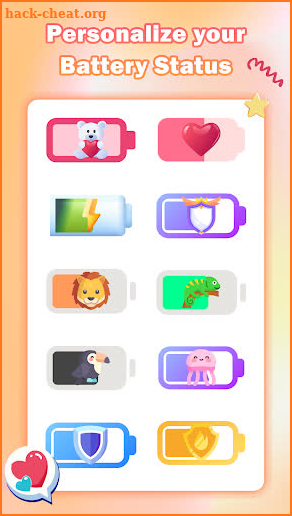 Cute Emoji Battery Widget screenshot