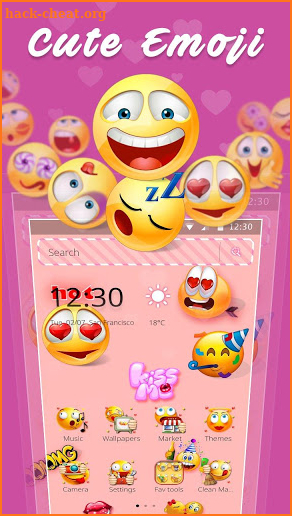 Cute Emoji Launcher 2018 screenshot