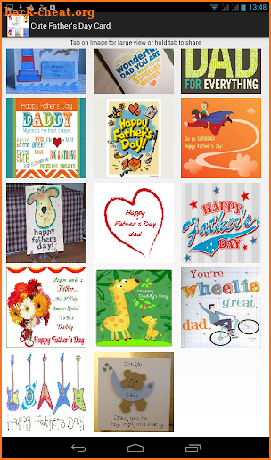 Cute Father's Day Card screenshot