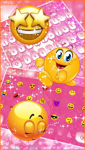 Cute Finger Love Heart Keyboard Theme screenshot