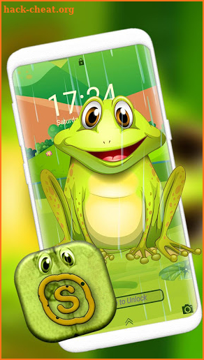 Cute Frog Cartoon Launcher Theme screenshot