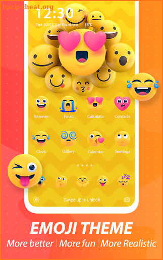 Cute Funny Emoji Themes screenshot