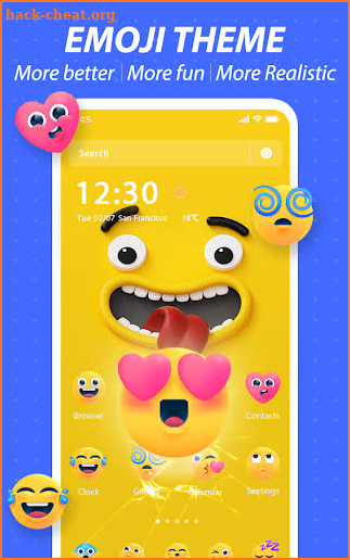 Cute Funny Emoji Themes screenshot