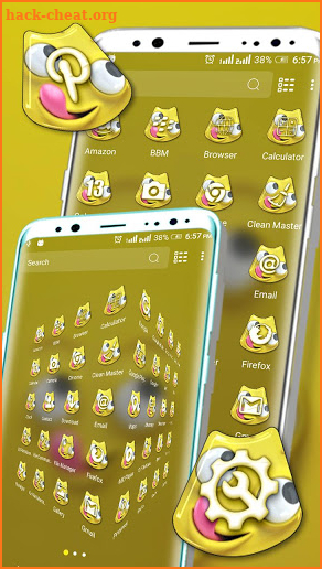 Cute Funny Face Launcher Theme screenshot