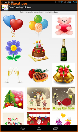 Cute Greeting Stickers screenshot