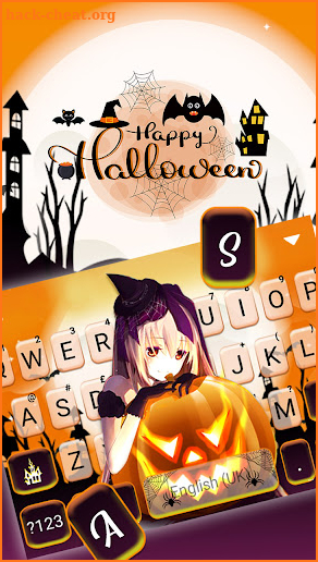 Cute Halloween Girl Themes screenshot