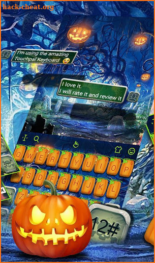 Cute Halloween Keyboard Theme screenshot