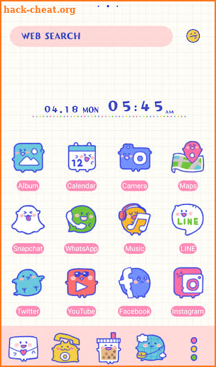 Cute Icon Friends Theme +HOME screenshot