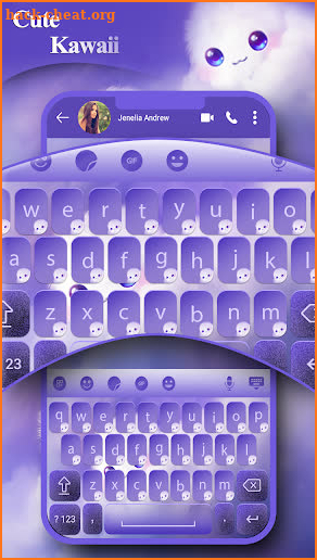 Cute Kawaii Keyboard Theme screenshot